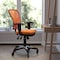 Flash Furniture Orange Mesh Multifunction Chair - Roller Wheels HL-0001-OR-RLB-GG - alternate 1